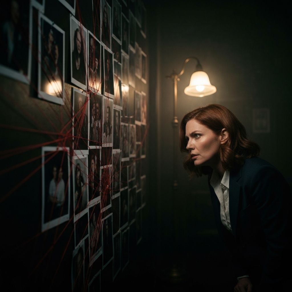 Investigator examining evidence