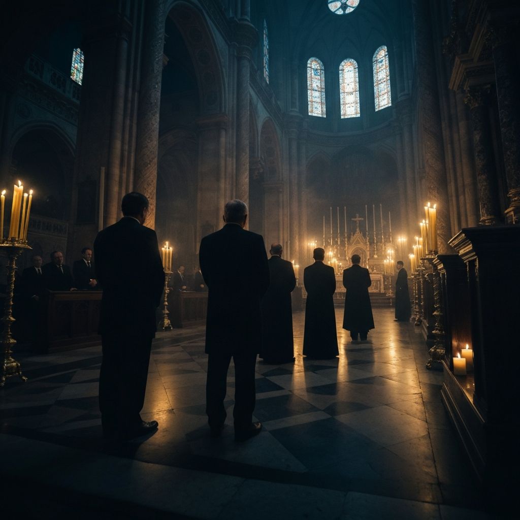 Cathedral conspiracy scene