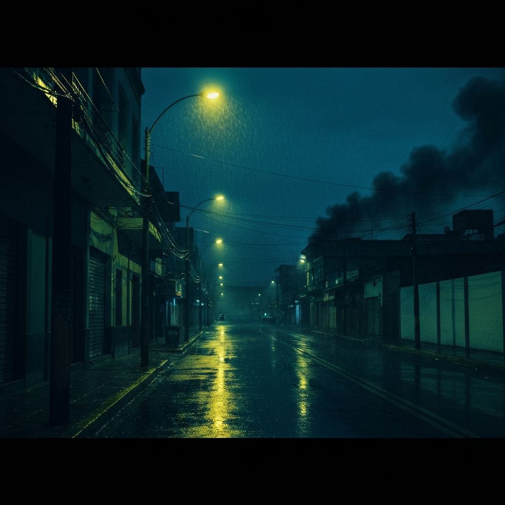 Dark streets of Santa Ana