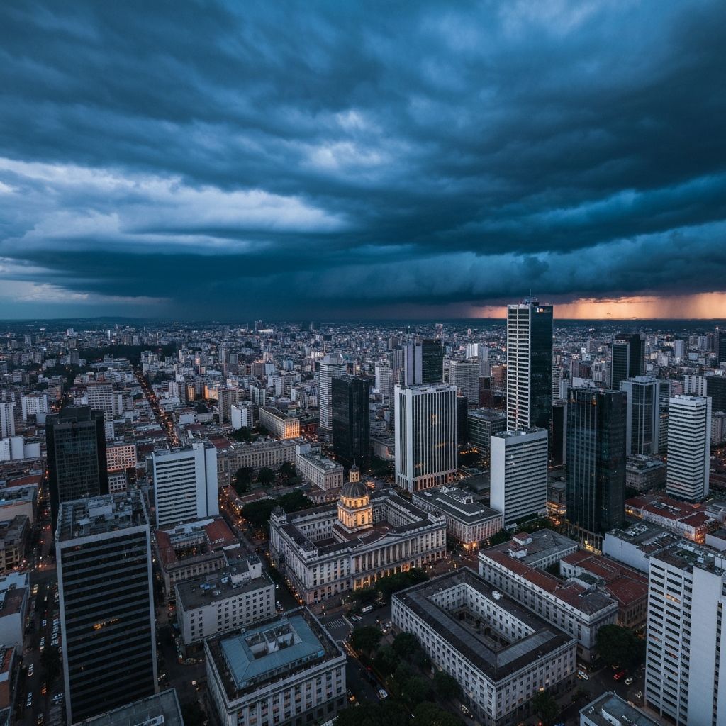 Aerial view of Santa Ana