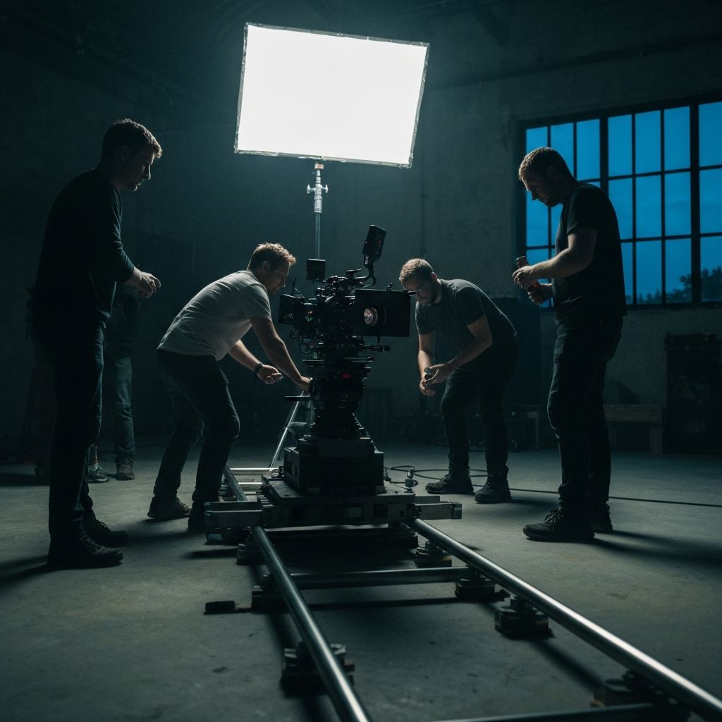 4K cinema camera on set