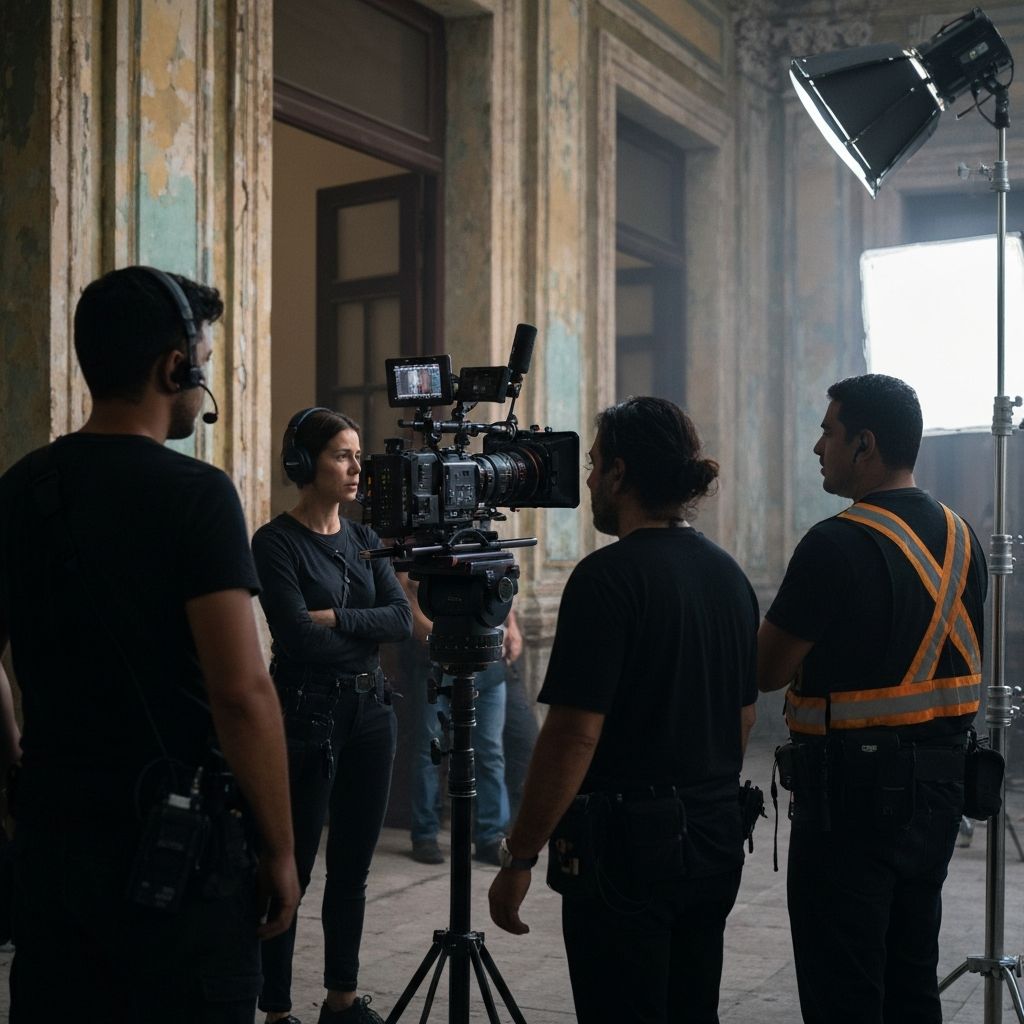 Behind the scenes production shot